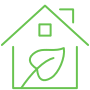 green eco house icon