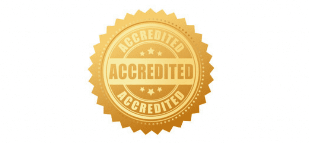 accredited badge