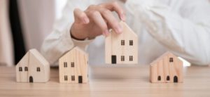 model houses on table