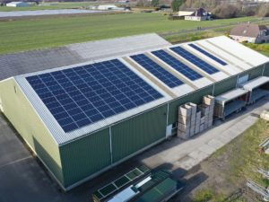 image of solar panels on a commercial property