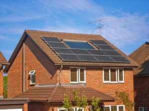 image of solar panels on a domestic property