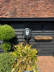 image of an EV charger on a domestic property