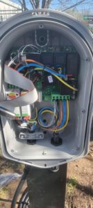 image of the inside of an EV charger