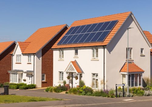 image of solar panels on a domestic property
